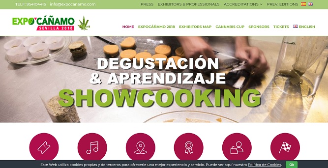 「Expocáñamo」では大麻を使用した料理実演コーナーが拡大